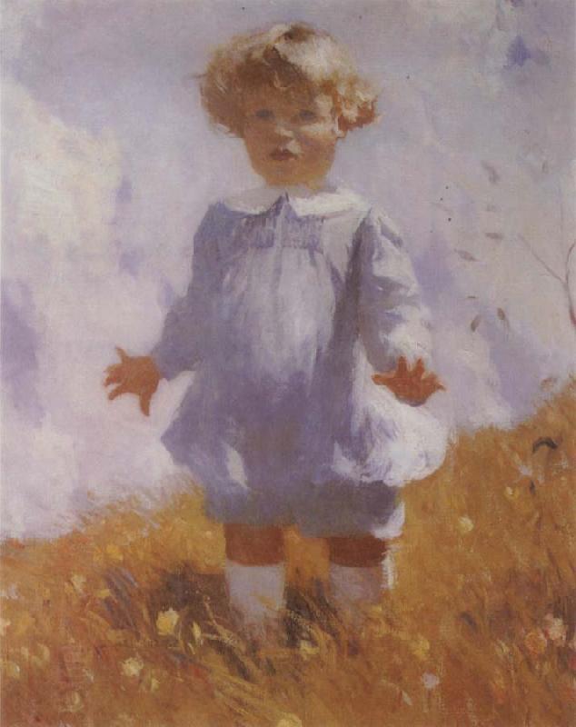 Frank Benson Boy in Blue oil painting picture